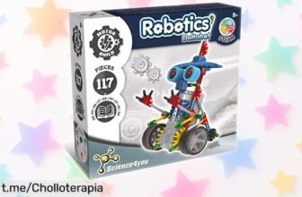 Divertido robot interactivo Science4you Robotics Deltabot con más de 100 piezas para montar, ¡no te pierdas este chollo que hace aprender robótica un juego emocionante!