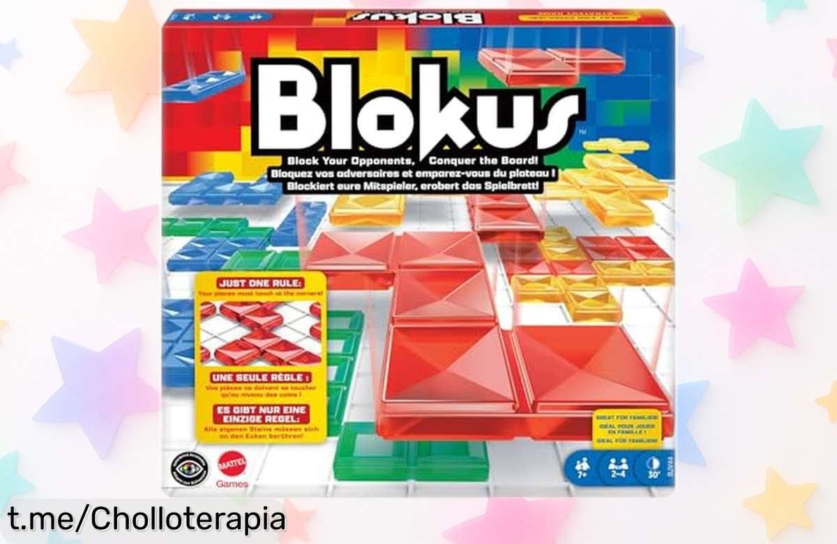 Diviértete en familia con el emocionante juego de mesa Blokus de Mattel, ahora a un precio increíble para desatar la competencia y disfrutar cada minuto juntos.