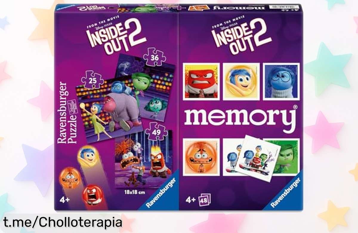 Diviértete en familia con el pack Memory y Puzzle Disney Inside Out de Ravensburger, ¡una oferta inesperada que hará volar tu imaginación!