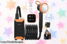 Ducha portátil Uplayteck con batería gigante, un ofertón increíble que hará tus aventuras en camping o playa mucho más frescas y divertidas. ¡No dejes pasar esta oportunidad!