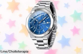 Elegante y resistente reloj de pulsera BENYAR para hombre, ¡precio loco que no podrás dejar pasar! Dale estilo a tus días con este chollazo antes de que se agote.