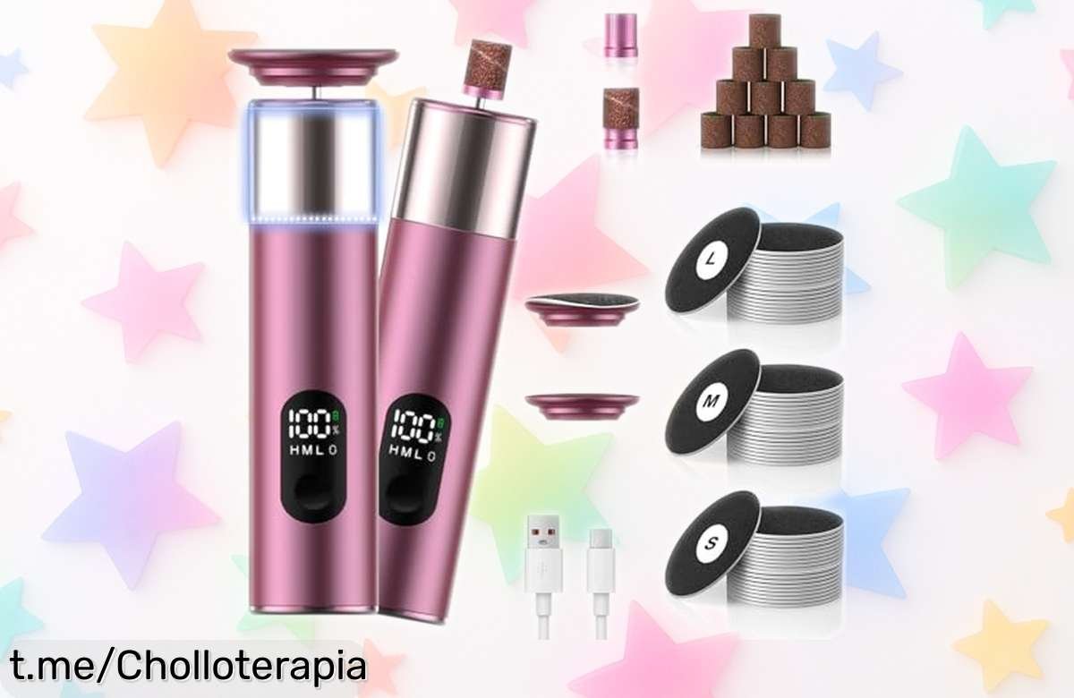 Eliminador de callos eléctrico inalámbrico con luz LED y 70 almohadillas, ¡ya puedes tener pies suaves sin complicaciones a un precio locazo! Aprovecha este ofertón antes que se acabe.