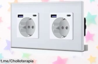 Enchufe doble con USB y tipo C BSEED, carga rápida para 3 dispositivos a un precio increíble, aprovecha esta oferta de locura antes que se agote.