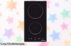 Encimera vitrocerámica Candy CDH30 con doble zona de cocina y limpieza fácil a un precio que no cuadra, ¡descubre este super chollo antes de que volar!