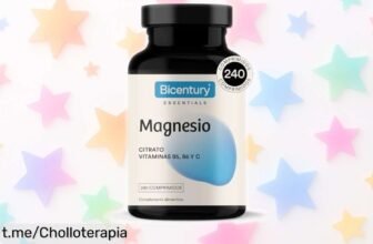Energizante Bicentury Magnesio con vitaminas: ¡Un básico para tu día a día que ha caído de precio! No te quedes sin energía y siente la diferencia ya.