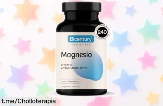 Energizante Bicentury Magnesio con vitaminas: ¡Un básico para tu día a día que ha caído de precio! No te quedes sin energía y siente la diferencia ya.