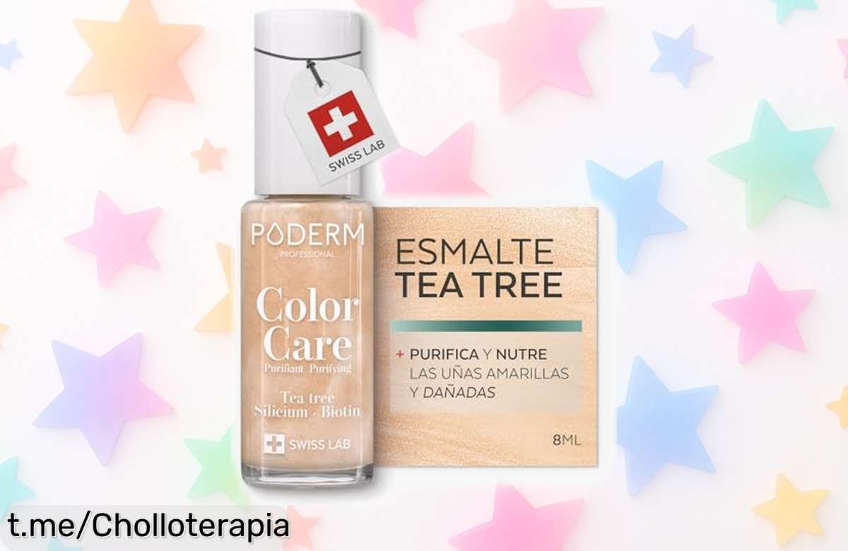 Esmalte para uñas PODERM con aceite de árbol de té que fortalece y embellece; precio rebajado para lucir unas manos espectaculares sin complicaciones, ¡no te lo pierdas!