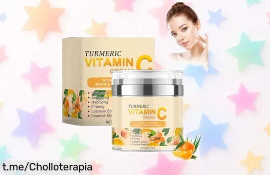 Espectacular crema facial de cúrcuma con vitamina C a un precio regalado que ilumina tu piel y combate arrugas. ¡No te quedes sin la tuya!