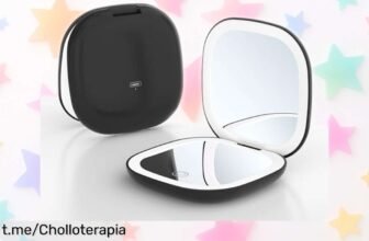 Espejo de mano Led Meichoon con aumento 10X y luz ajustable: Prepárate para un maquillaje perfecto días tras día a un precio loco que no puedes dejar pasar.