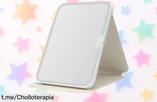 Espejo de maquillaje con 15 luces LED y control táctil, ¡con esta rebaja es como regalarte un toque de glam en tu rutina! Hazlo tuyo antes que se acabe la oferta.