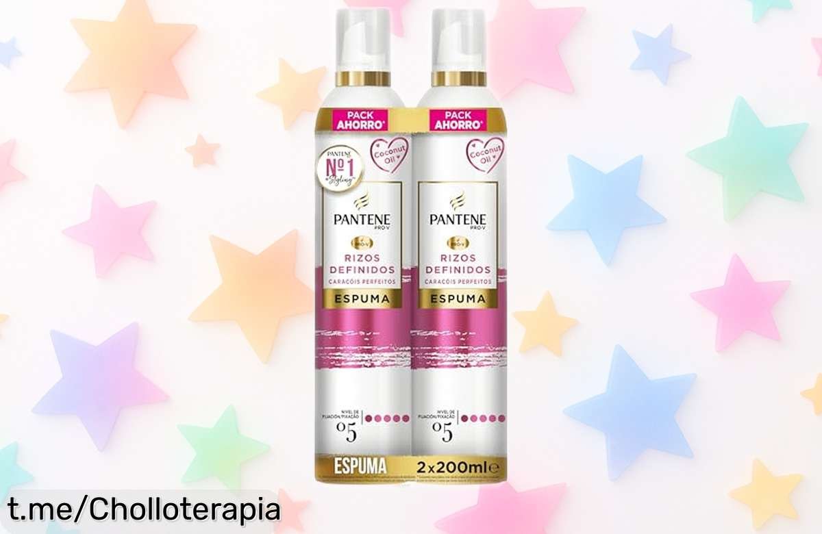 Espuma para rizos Pantene ProV con aceite de coco a precio tirado: define tus rizos y deslumbra todo el día, ¡no dejes pasar esta oferta que se va volando!
