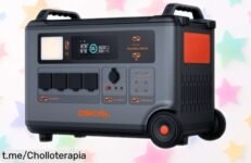Estación de energía portátil OSCAL PowerMax3600: disfruta del súper chollo con 14 puertos y batería brutal para cargar todo donde quieras. ¡Compra ya y no te quedes sin energía!