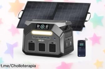 Estación eléctrica portátil IEE P1800 con carga rápida y panel solar al mejor precio: haz tu vida más fácil en casa o de camping ¡No dejes escapar esta oportunidad!