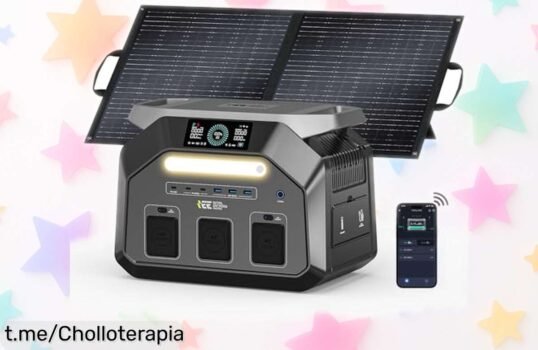 Estación eléctrica portátil IEE P1800 con carga rápida y panel solar al mejor precio: haz tu vida más fácil en casa o de camping ¡No dejes escapar esta oportunidad!