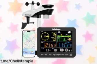 Estación meteorológica WiFi Sainlogic SA6 Plus: controla el clima en casa con datos precisos y un precio loco. ¡No dejes pasar esta oferta única!