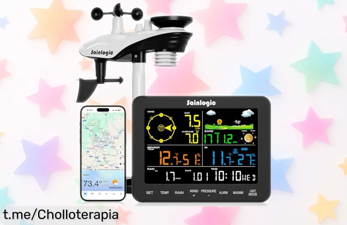 Estación meteorológica WiFi Sainlogic SA6 Plus: controla el clima en casa con datos precisos y un precio loco. ¡No dejes pasar esta oferta única!