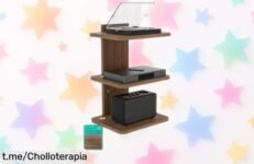 Estante flotante WALI en negro, para ordenar tu tele y consolas sin liarte con cables, ahora a precio de locura. ¡Deja todo fácil y al alcance! No te lo pierdas.