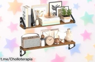 Estantes de pared Vasagle: ¡ofertón en pack de 2 estantes flotantes super resistentes que transformarán tu espacio fácilmente! No te quedes sin el tuyo, dales vida a tus paredes ya.