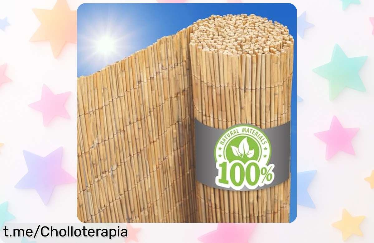 Estera de caña natural Urfence para balcón o jardín, crea tu oasis mediterráneo con intimidad y montaje rápido: ¡aprovecha este precio de ganga antes que se agote!