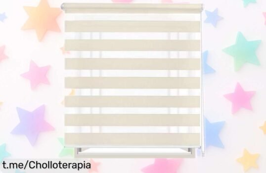 Estor enrollable doble capa M2 Tec: revoluciona tu luz y renueva tus ventanas con este ofertón que no verás en ningún lado, ¡únete al cambio ahora!