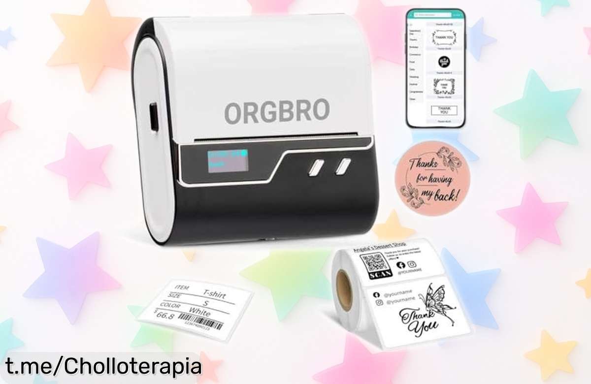 Etiquetadora térmica ORGBRO Z3, el chollo que tu negocio necesita para impresionar y organizar a toda velocidad; no dejes pasar esta oferta única en la vida.