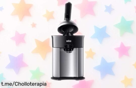 Exprimidor eléctrico Braun CitrusQuick 7: aprovecha este precio de locura y exprime frutas frescas en un instante, ¡haz que cada desayuno sea delicioso ya mismo!