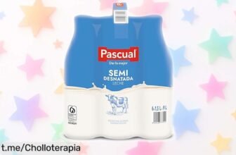 Exquisita leche semidesnatada Pascual en pack de 6 botellas, ¡ahorra a lo grande y llena tu nevera antes que se acabe este precio irrepetible!
