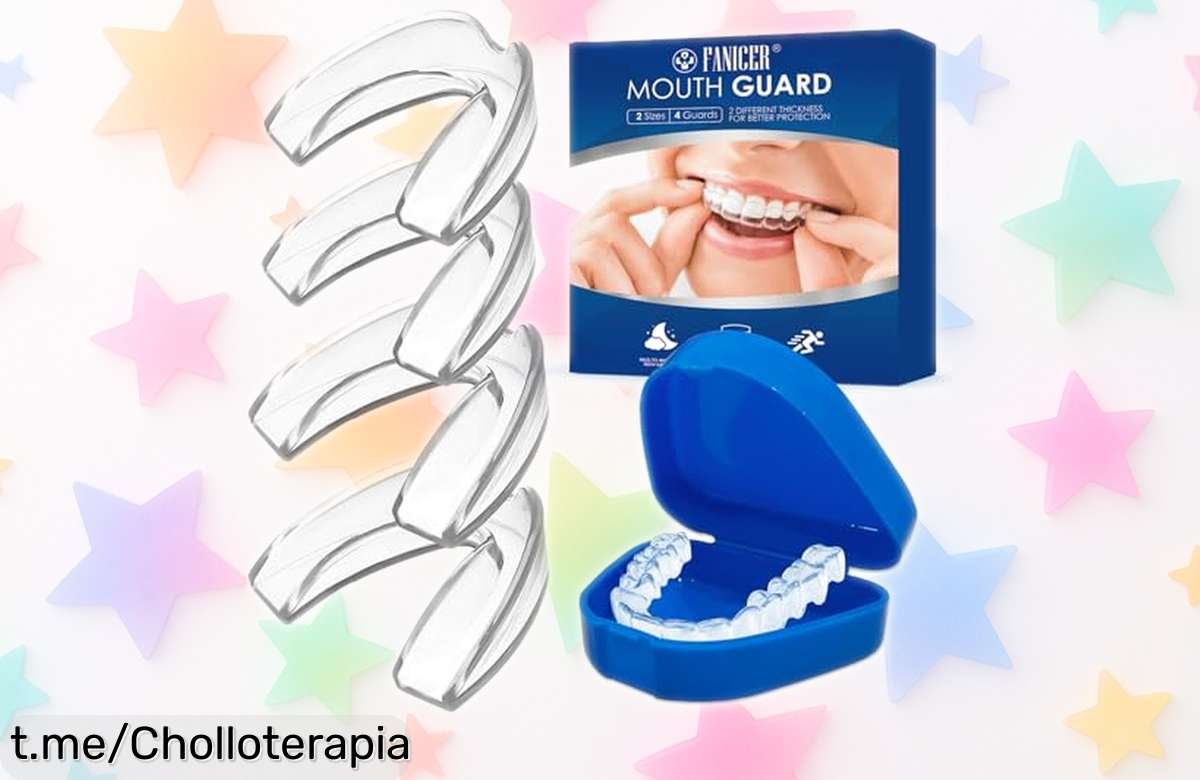 Férulas para bruxismo de calidad con estuche: ¡se acabo el dolor y las noches sin dormir! Aprovecha este precio que no volverás a ver.
