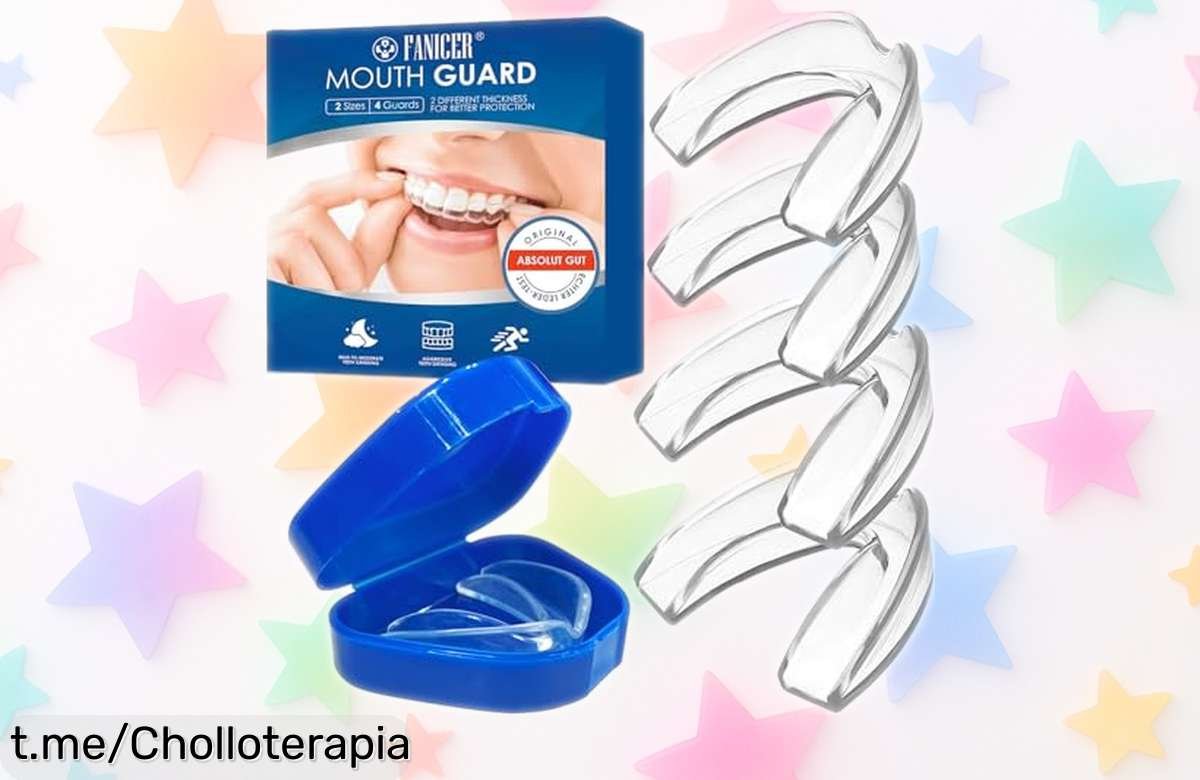 Férulas para bruxismo y protección nocturna que cuidan tus dientes, ahora en un ofertón que no puedes dejar pasar: ¡mejor descanso a precio de ganga!