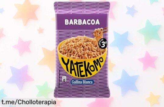 Fideos orientales Yatekomo sabor barbacoa en 3 minutos, ¡un ofertón that llega rápido a tu estómago! No dejes pasar esta delicia para saciar tu hambre ya.
