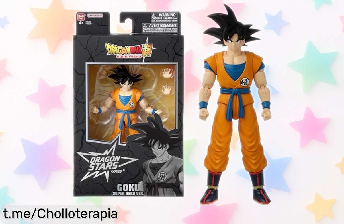Figura de Goku Dragon Stars de Bandai con articulaciones excepcionales, ¡rebajada como nunca antes! Llena tu colección y revive tus batallas favoritas. No te lo pierdas.