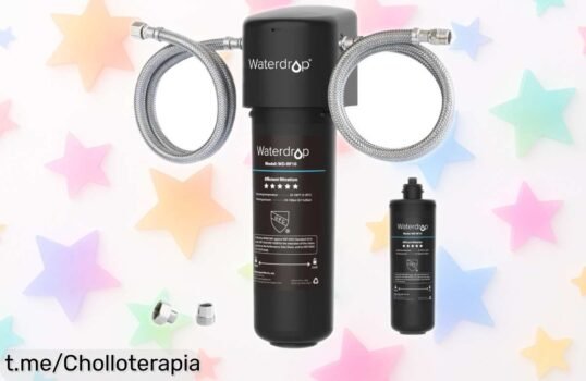 Filtro de agua Waterdrop10UA con repuesto incluido, ¡disfruta de agua limpia en casa a un precio regalado! No te quedes sin el tuyo y mejora tu salud hoy mismo.