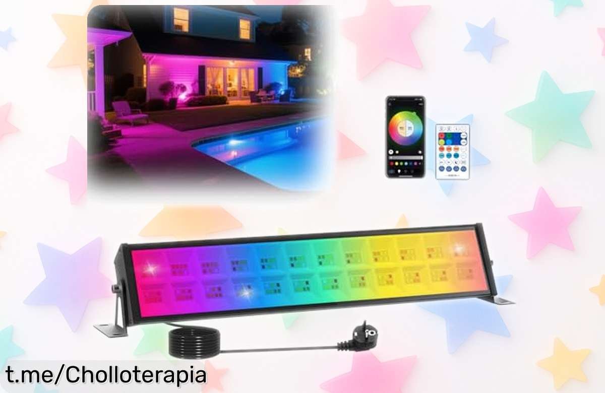 Foco LED para exterior TSUN RGBCW: ilumina tus noches de fiesta con colores increíbles y control total desde tu móvil, ¡precio rebajado que no podrás dejar pasar!