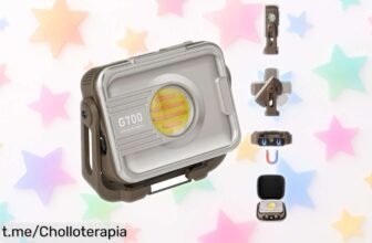 Foco LED recargable ERAY: ofertón de luz portátil con 1200 lúmenes y batería que carga tu móvil, ¡aprovéchalo ya y no te quedes a oscuras!