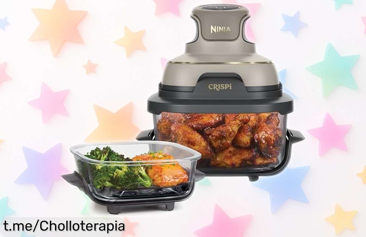 Freidora de aire Ninja CRISPi 3,8 l: el ofertón que transforma tus comidas en un festival saludable sin aceites. ¡No te quedes sin ella y cocina como nunca antes!