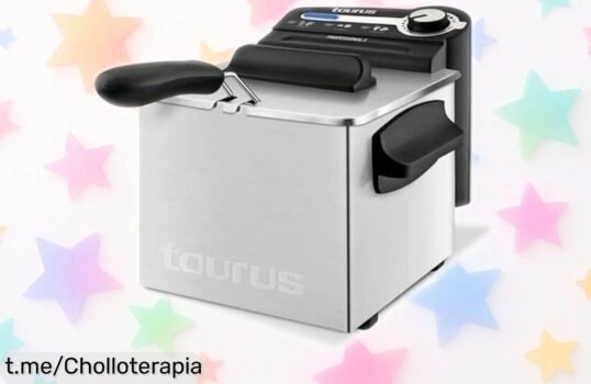 Freidora eléctrica Taurus Professional 2 Plus de 2 litros, caídas de precio y rapidez en la cocina que te hará disfrutar con los tuyos. ¡Hazla tuya antes que vuelen!