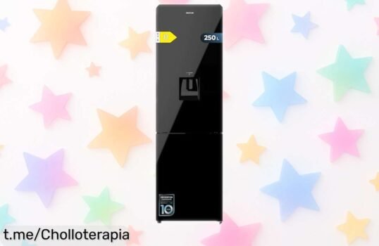 Frigorífico combi Cecotec Bolero CoolMarket 250L: renovaciones rápidas con diseño en cristal negro y precio brutal, ¡aprovecha este ofertón antes que se acabe!