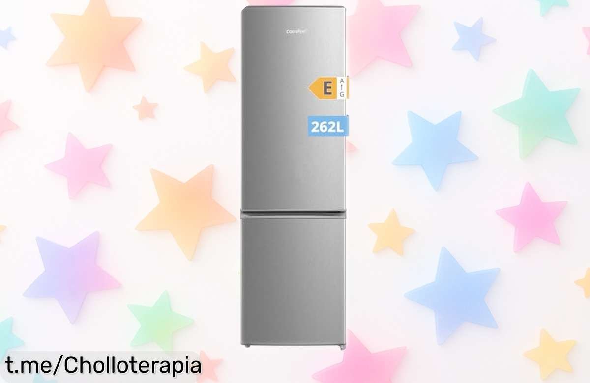 Frigorífico combinado Comfee RCB359IX2, el super chollo que mantiene todo fresco con poco ruido y menos escarcha; ¡no dejes escapar este precio de ganga que te va a enamorar!