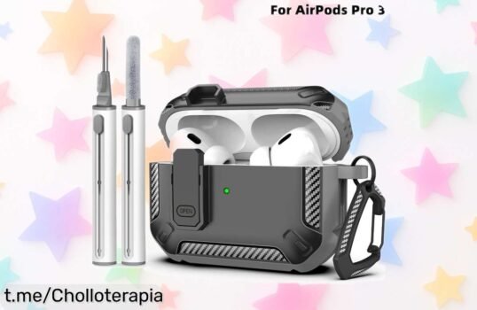 Funda dura para AirPods Pro 3 que protege con un bolígrafo limpiador, tú mereces este ofertón nunca visto: cuida tus auriculares y luce espectacular ¡adquíerela ya!