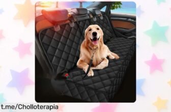 Funda impermeable para asiento trasero de coche, ideal para perros: limpieza fácil y viajes sin pelos a un precio que te dejará boquiabierto. ¡No esperes más!