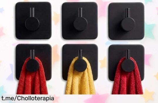 Ganchos adhesivos de acero inoxidable edihome que cuelgan todo sin agujeros, oferta a precio loco para dejar tu hogar espectacular ¡Consigue los tuyos antes de que se acaben!