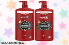 Gel de ducha y champú 3 en 1 Old Spice Wolfthorn pack de 2x1000ml, ¡precio loco para un aroma brutal y frescura todo el día! No te lo pierdas, renueva tu rutina ya.