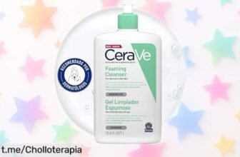 Gel limpiador espumoso CeraVe para piel normal a grasa: ¡Esencial para tu rutina y ahora a un precio loco que no puedes dejar escapar! Cuida tu piel con este chollazo de 1000 ml.