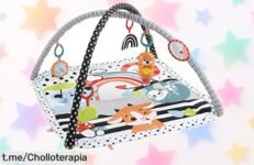 Gimnasio de actividades musicales 3 en 1 Fisher Price, ¡chollazo que estimulará todos los sentidos de tu bebé y llenará su día de risas! No te lo pierdas.