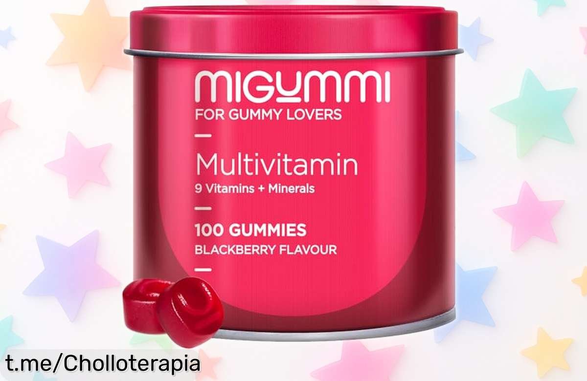 Gominolas multivitaminas veganas de sabor mora para revitalizar tu energía y cuidar piel, uñas y huesos a un precio loco que no podrás dejar pasar.