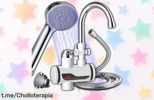 Grifo eléctrico Retoo con calentador instantáneo y LCD a precio loco, agua caliente al instante para que tu cocina brille. ¡Corre, no dejes pasar este ofertón!