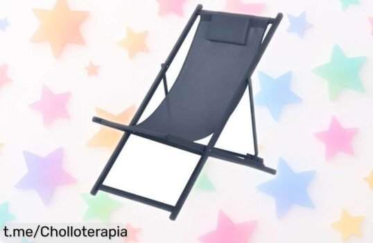 Hamaca plegable Alcaraz con reposacabezas a precio loco, relájate donde quieras y no te pierdas este super chollo que hará tus momentos de descanso inolvidables.