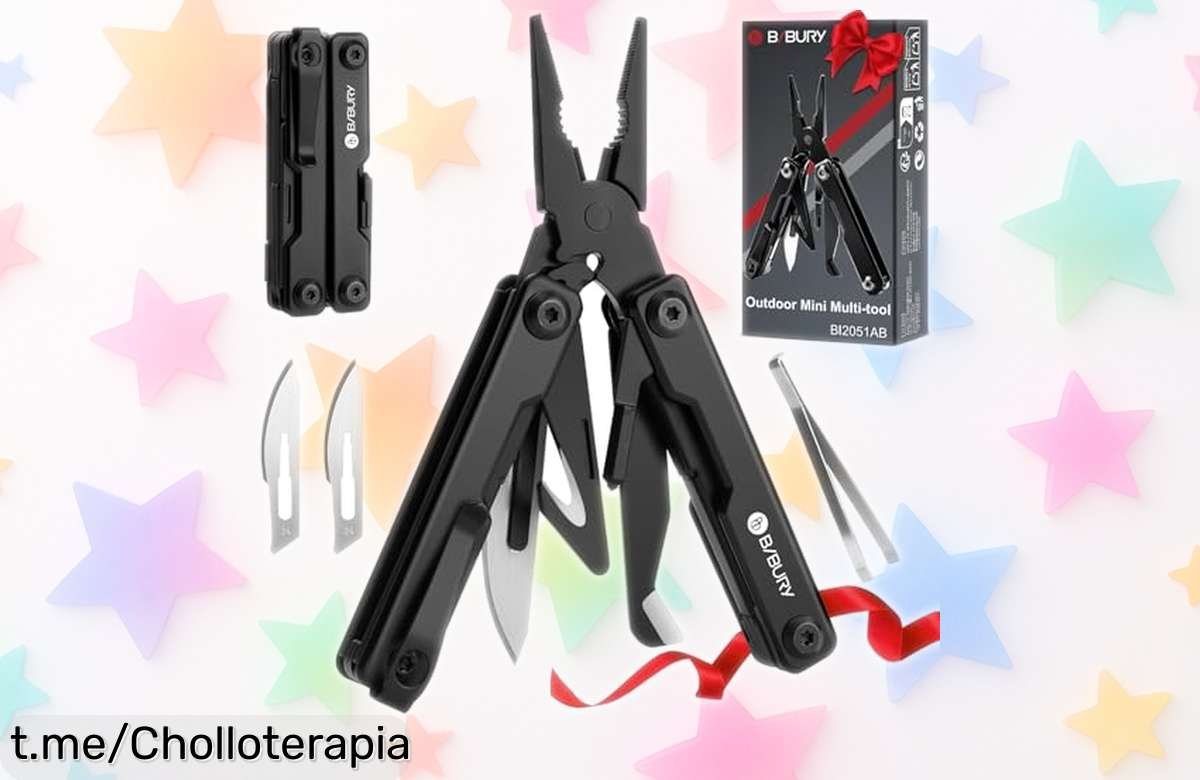 Herramienta multiusos BIBURY con 10 funciones para emergencias, ¡ahora a un precio de ganga que no podrás creer! Dale seguridad a tu día a día y llévala siempre contigo.