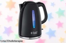 Hervidor eléctrico Russell Hobbs Textures que hierve en solo 50 segundos y ahora ¡rebajado a un precio loco! No dejes pasar esta oportunidad, tu cocina te lo agradecerá.