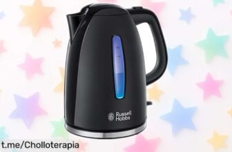 Hervidor eléctrico Russell Hobbs Textures que hierve en solo 50 segundos y ahora ¡rebajado a un precio loco! No dejes pasar esta oportunidad, tu cocina te lo agradecerá.